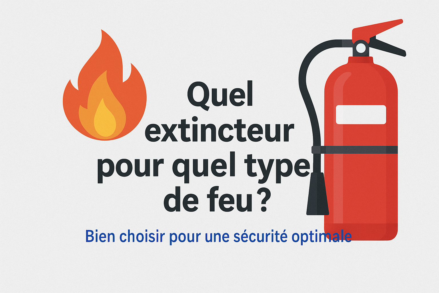 Quel extincteur pour quel type de feu 