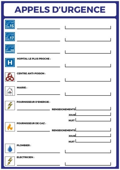 appel d’urgence a4