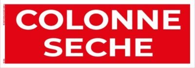 colonne sèche – panneau de signalisation 20 x 8 cm