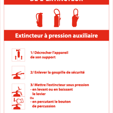 consignes d’utilisation de l’extincteur à pression auxiliaire – qr code – panneau de signalisation 15 x 20 cm (copie)