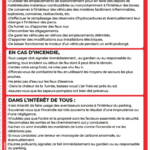 consignes générales de sécurité – parking – panneau de signalisation a4 (copie)