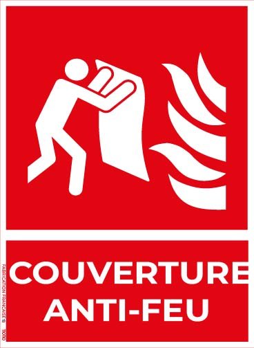 couverture anti feu – panneau de signalisation
