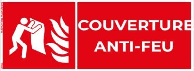 couverture anti feu – panneau de signalisation