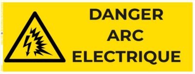 danger arc électrique – panneau de signalisation