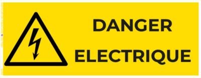 danger électrique – panneau de signalisation