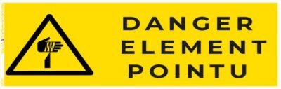 danger élément pointu – panneau de signalisation