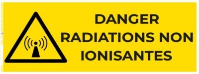 danger radiations non ionisantes – panneau de signalisation