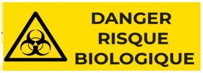 danger risque biologique – panneau de signalisation