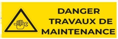 danger travaux de maintenance – panneau de signalisation