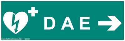 défibrillateur 30 x 10 cm droite