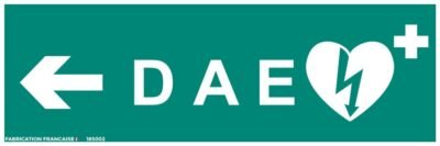 défibrillateur 30 x 10 cm gauche