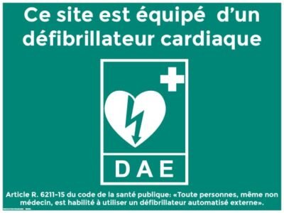 défibrillateur cardiaque 20 x 15 cm