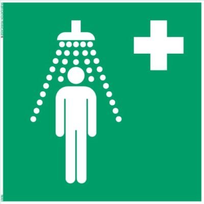 douche de sécurité – panneau de signalisation