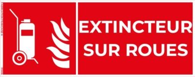 extincteur d’incendie sur roues