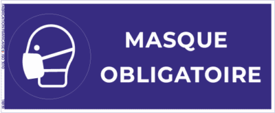 masque obligatoire – panneau de signalisation
