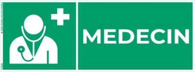 médecin – panneau de signalisation