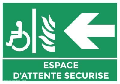 panneaux espace d’attente sécurisé a4 gauche