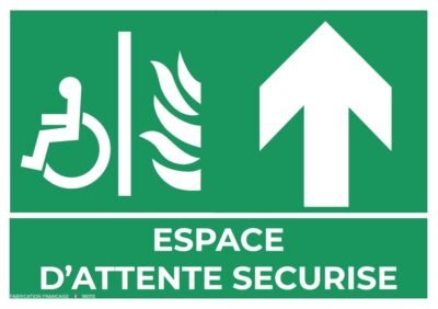 panneaux espace d’attente sécurisé a4 haut