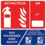 panneau extincteur ab eau