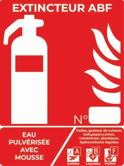 panneau extincteur abf