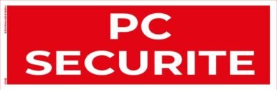 pc sécurité – panneau de signalisation 20 x 8 cm