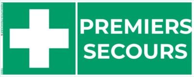 premiers secours – panneau de signalisation
