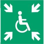 refuge temporaire d’urgence – panneau de signalisationm