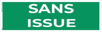 sans issue – panneau de signalisation 20 x 8 cm (copie)