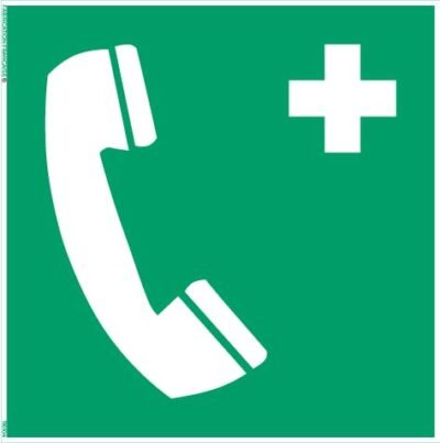 téléphone d’urgence – panneau de signalisation