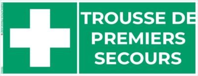 trousse de premiers secours – panneau de signalisation